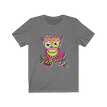 Load image into Gallery viewer, Unisex Jersey Short Sleeve Tee -Cool Owl Graphic Tees