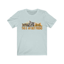Load image into Gallery viewer, Unisex Jersey Short Sleeve Tee - This is my best friend - cats