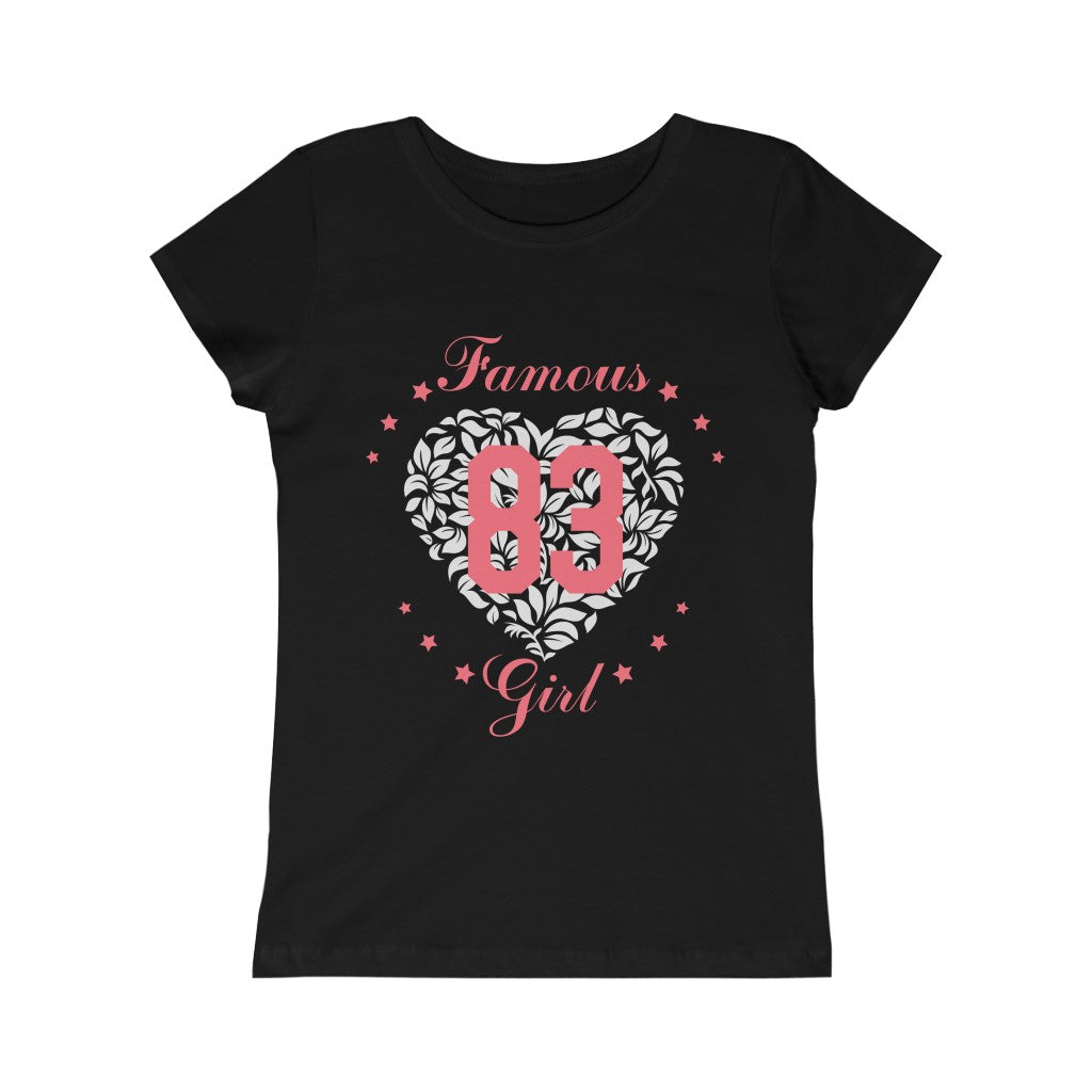 Girls Princess Tee - famous girl