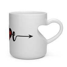 Load image into Gallery viewer, Heart Shape Mug love
