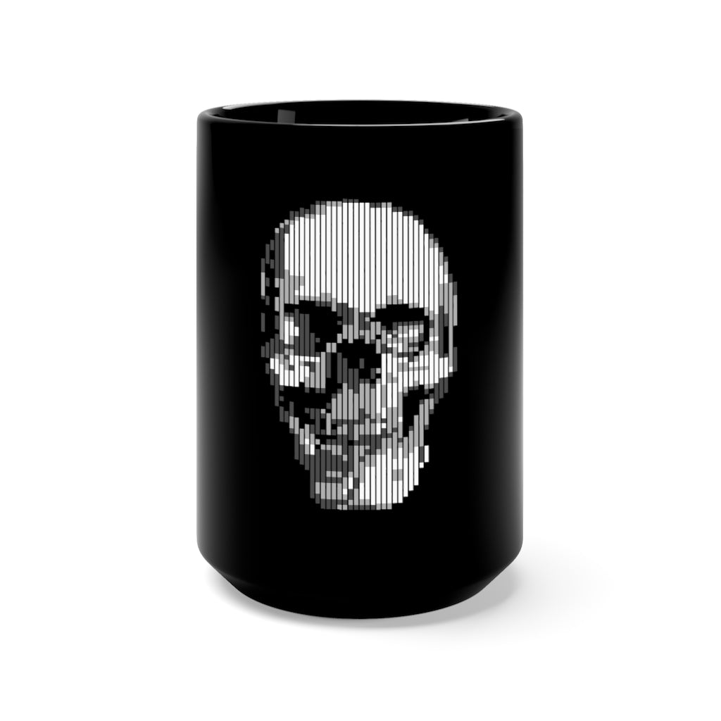 Black Mug 15oz  skull