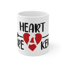 Load image into Gallery viewer, Ceramic Mug 11oz heart breaker
