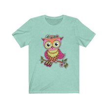 Load image into Gallery viewer, Unisex Jersey Short Sleeve Tee -Cool Owl Graphic Tees
