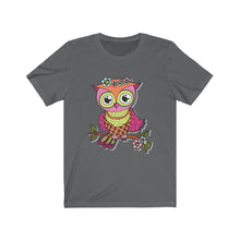 Load image into Gallery viewer, Unisex Jersey Short Sleeve Tee -Cool Owl Graphic Tees
