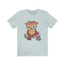 Load image into Gallery viewer, Unisex Jersey Short Sleeve Tee -Cool Owl Graphic Tees
