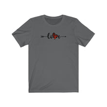 Load image into Gallery viewer, Unisex Jersey Short Sleeve Tee - love
