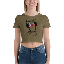 Load image into Gallery viewer, Women’s Crop Tee - forever young
